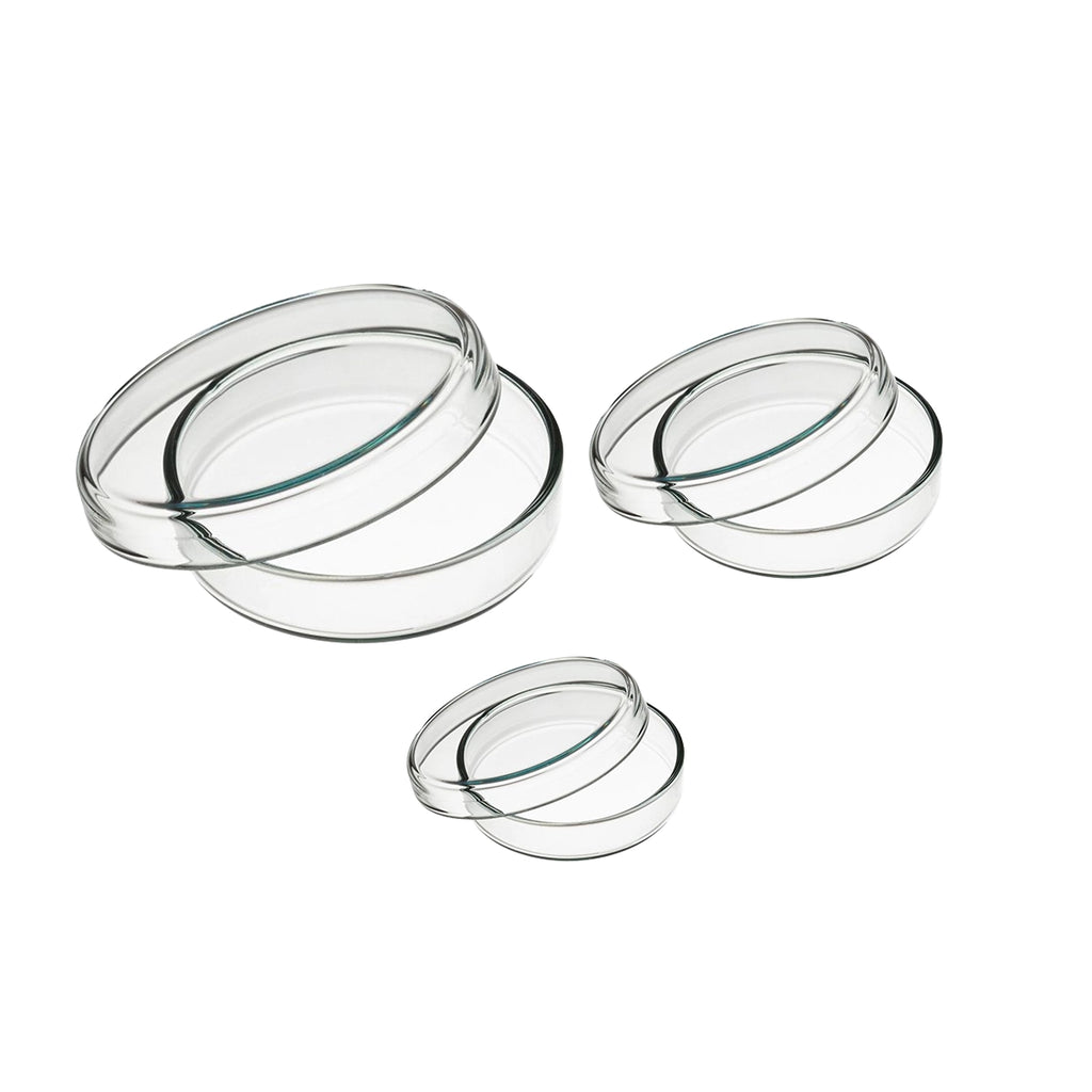 Vas Petri din sticla cu capac