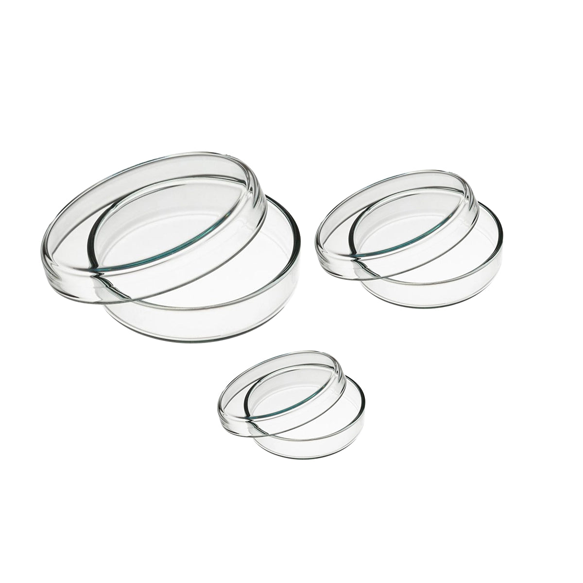 Vas Petri din sticla cu capac