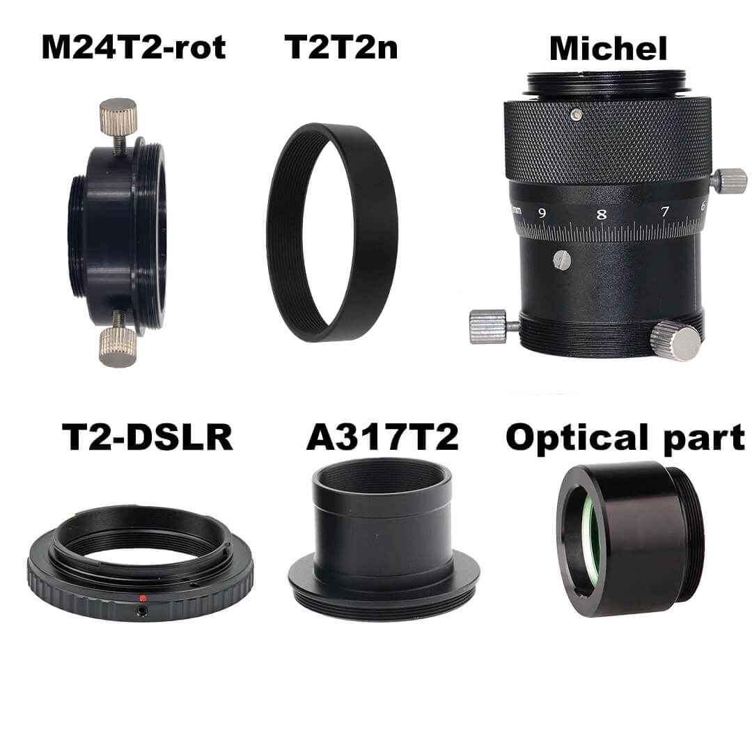 Adaptor foto DSLR pentru microscop biologic set 1 FF image 3