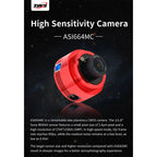 Camera CCD ZWO ASI 664MC colorat USB3