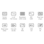 Camera CCD ZWO ASI 664MC colorat USB3