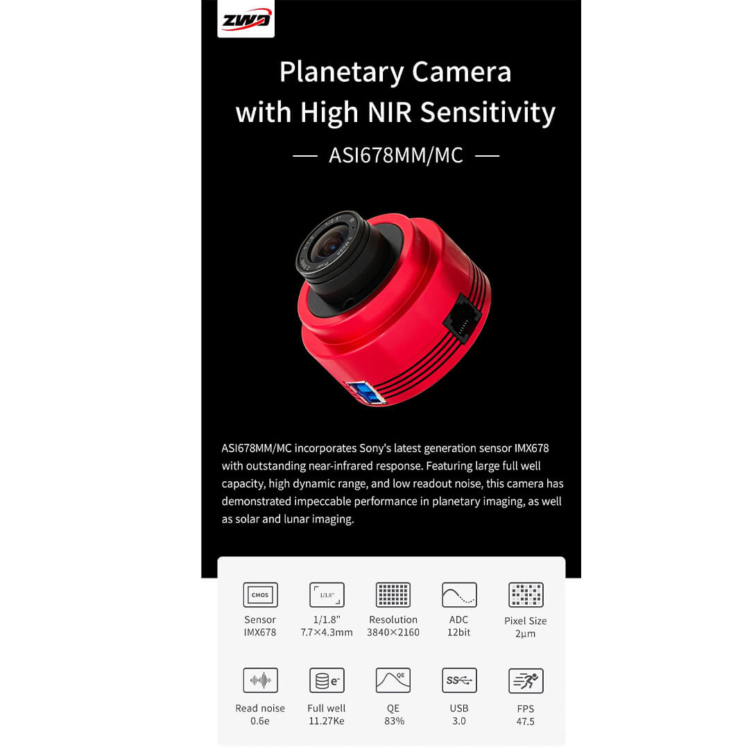 Camera CCD ZWO ASI 678 image 2