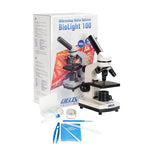 Set microscop biologic pentru copii si elevi BioLight 100 Alb (40-400x) image 2