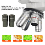 Microscop biologic binocular BIM-105B (40x - 1000x) cu LED image 2