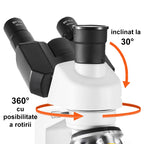 Microscop biologic trinocular BIM-105T (40x - 1000x) cu LED image 3