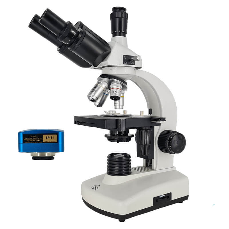Microscop biologic trinocular BIM-105T (40x - 1000x) cu LED image 5