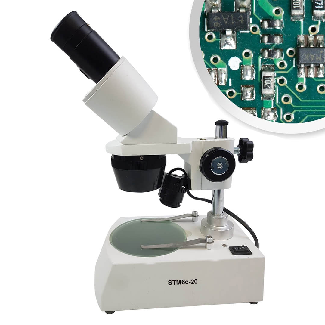 Microscop stereo STM-6C LED ZOOM (10x - 80x)