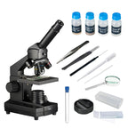 Set microscop biologic pentru elevi Student 12 (40-640x) cu LED image 3