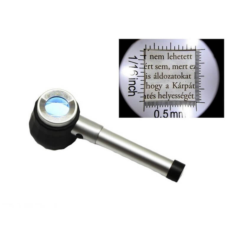 Lupa iluminata cu 3 LED 10x image 2