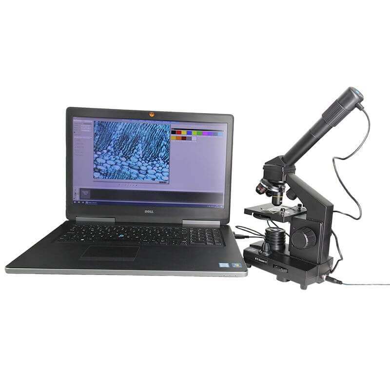 Set microscop biologic Student 12 cu camera (40-640x) pentru copii si elevi image 6