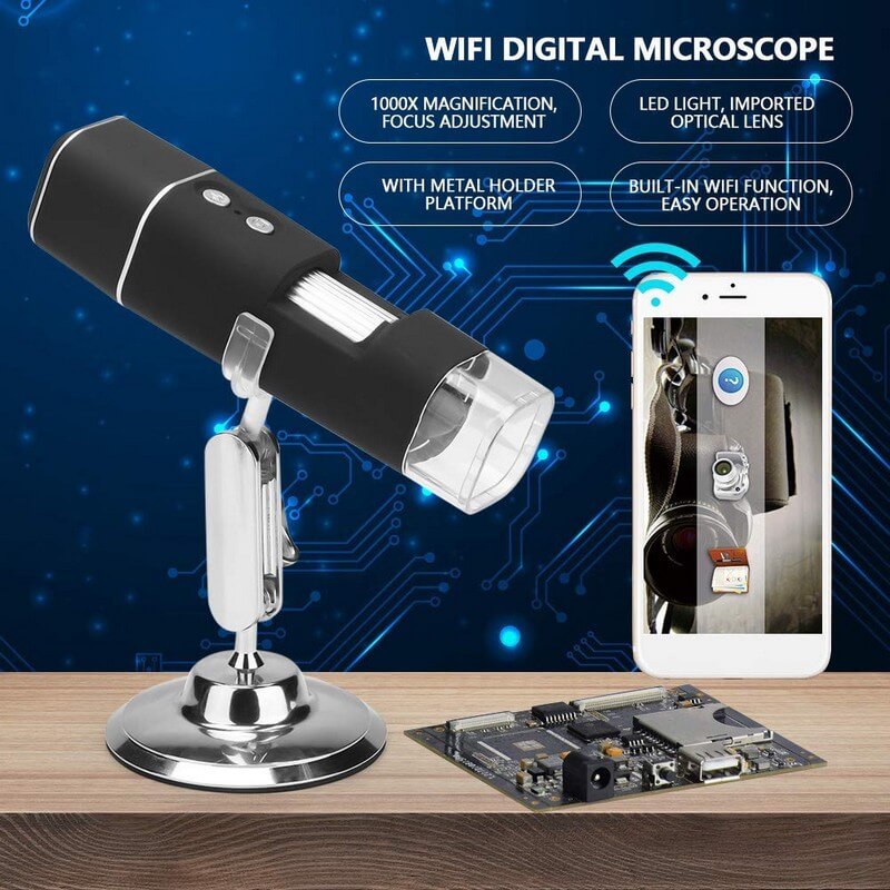 Microscop digital portabil MicroQ WiFi FullHD (50-1000x) image 6